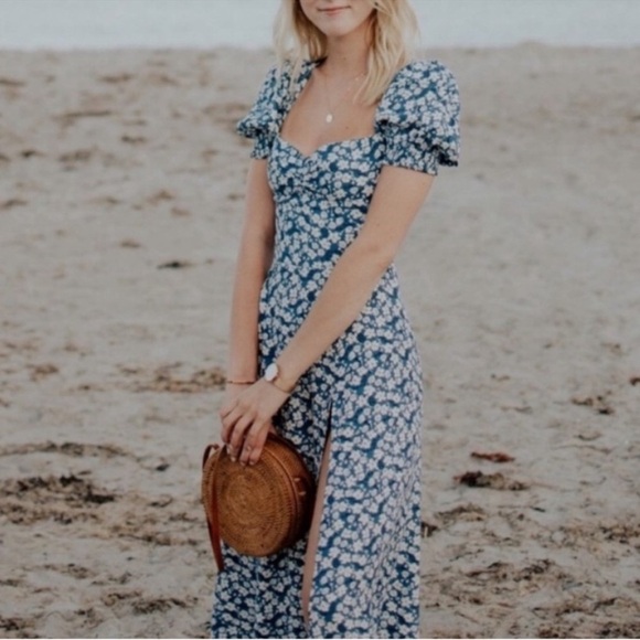 Reformation Lacey Raquel Floral Midi Dress - Picture 3 of 12